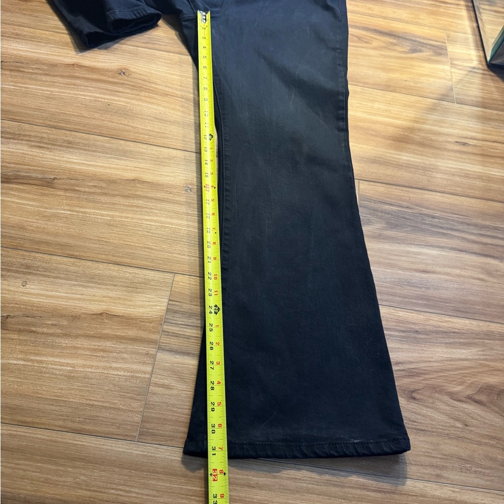 LC Lauren Conrad Black Flare Jeans super high rise - Picture 5 of 8